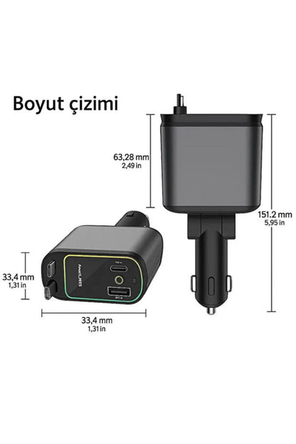 RynoX Araç İçi Şarj Cihazı