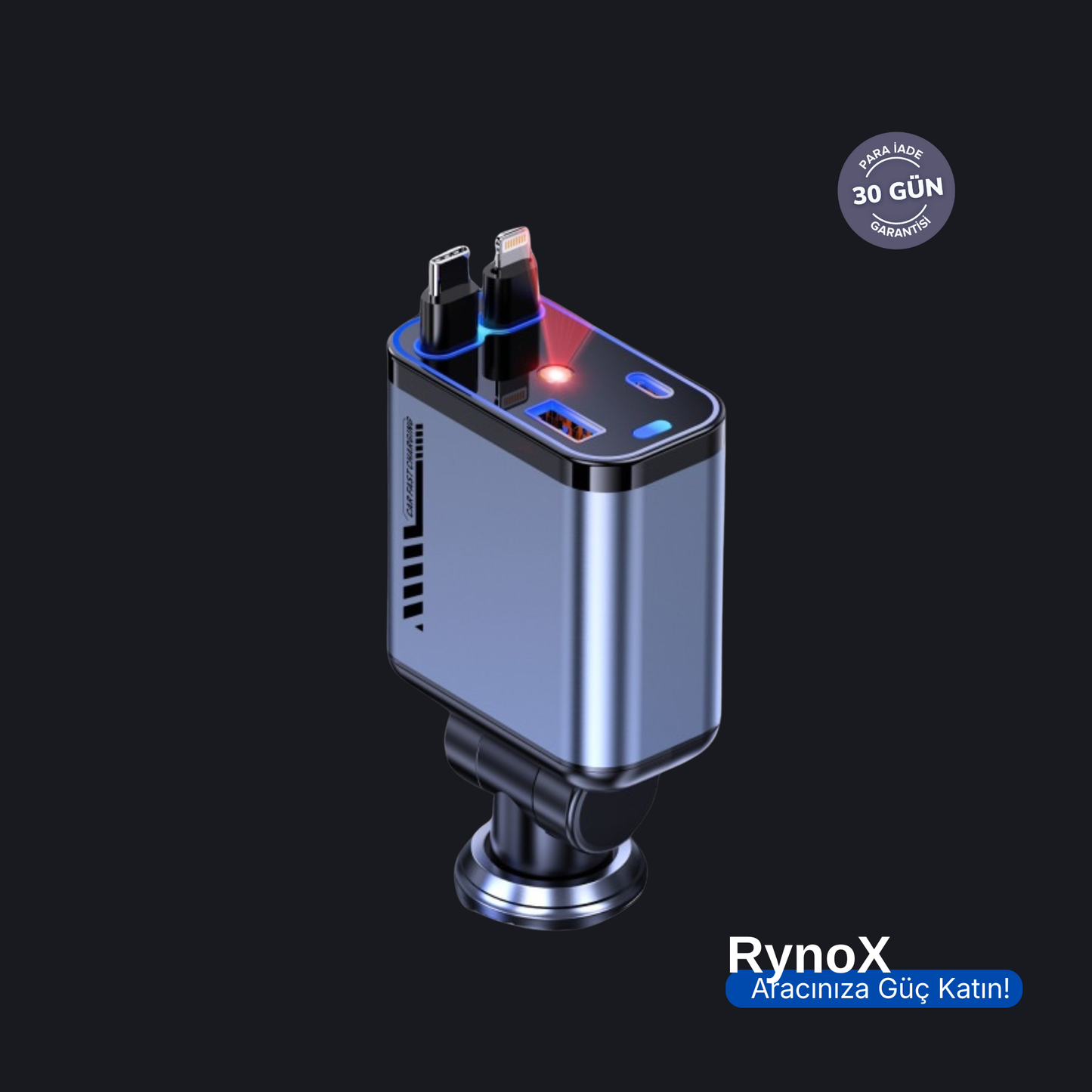 RynoX Araç İçi Şarj Cihazı