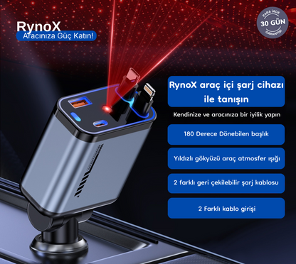 RynoX Araç İçi Şarj Cihazı